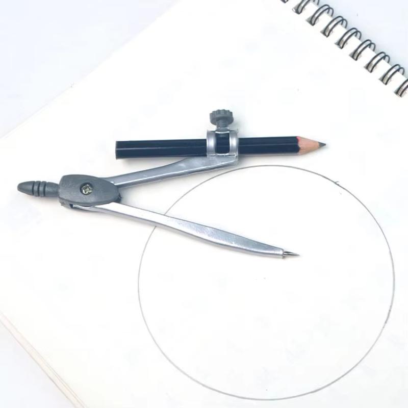 Metal Locking Compass Set Anti - Math Geometry Set With Compass ulasan dan harga