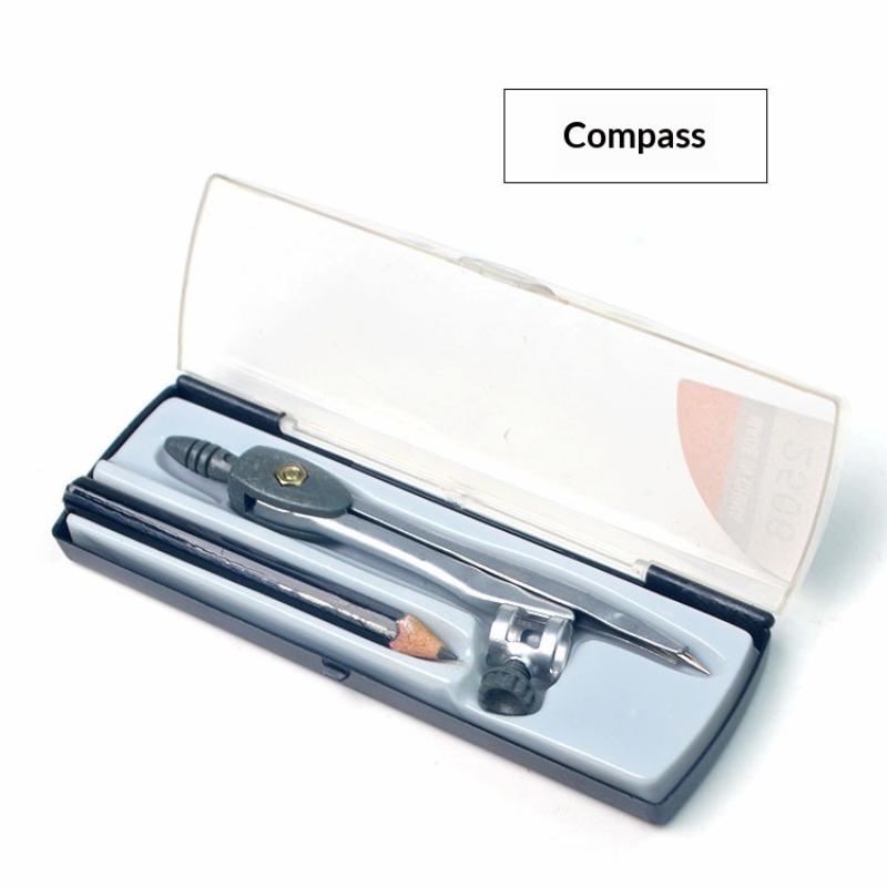 Metal Locking Compass Set Port - Math Geometry Set With Compass ulasan dan harga