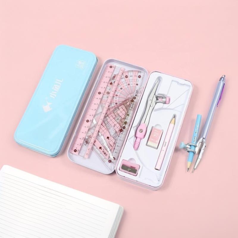 8Pcs/Set Geometry Math Drawing - Math Geometry Set With Compass ulasan dan harga