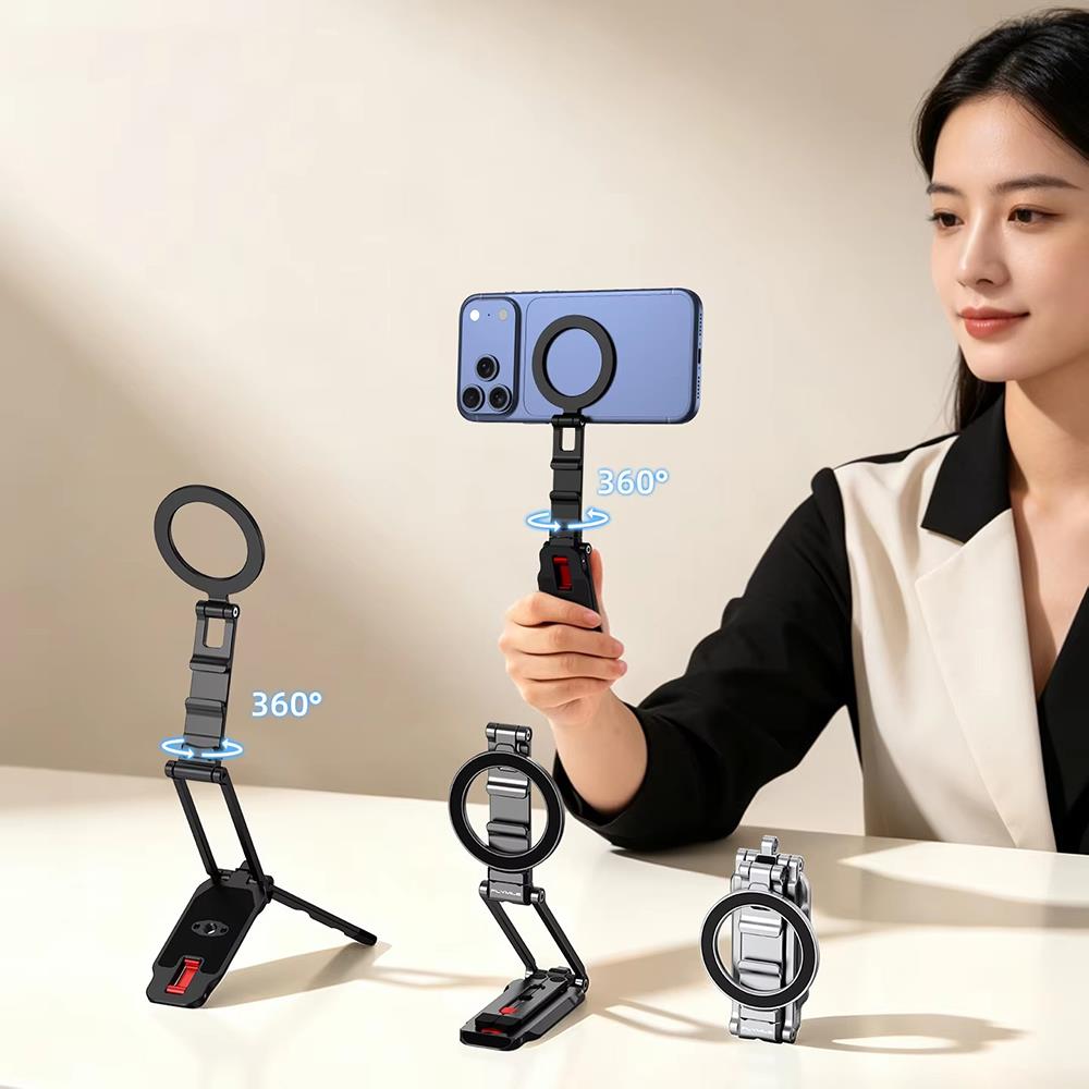 Magnetic Phone Tripod for iPho - Desk Accessories ulasan dan harga