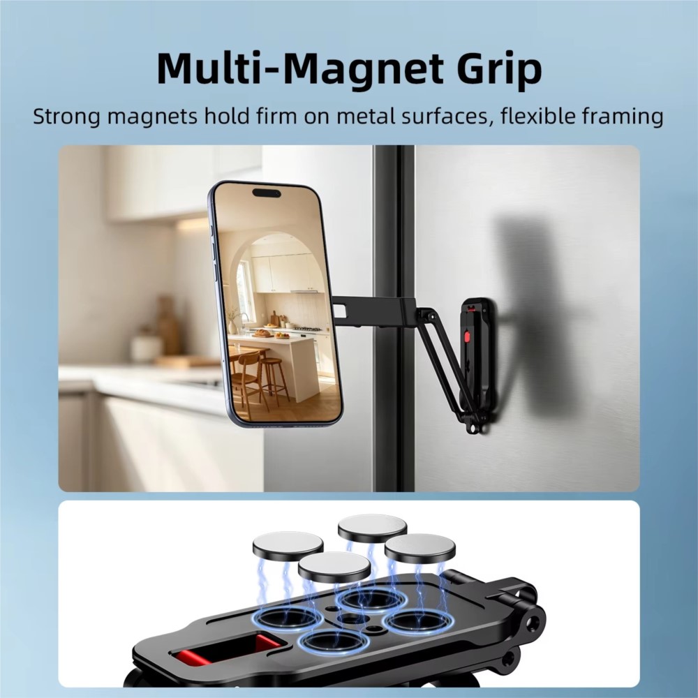 Magnetic Phone Tripod for iPho - Desk Accessories ulasan dan harga